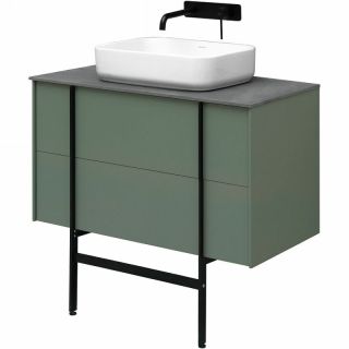 Тумба под раковину Allen Brau Reality 90 1.32006.CGM подвесная Олива матовая